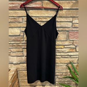 Gentle Fawn Black Slip Dress